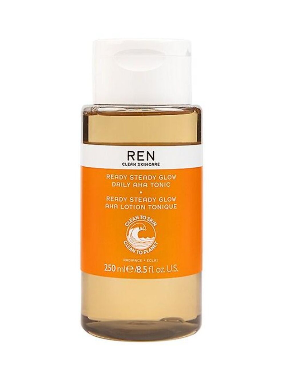 REN Ready Steady Glow Tonic, 250ml, 8.5 oz